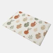 Boho Terracotta Vazen Botanisch Patroon Deurmat (Schuin)