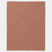 Boho Terracotta Vlies Accent Fleece Deken (Voorkant)