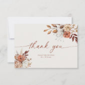 Boho Terracotta Vrijgezellenfeest bedankje Kaart (Voorkant)