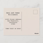 Boho Terracotta We hebben opnieuw een nieuw adres  Briefkaart (Achterkant)