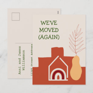 Boho Terracotta We hebben opnieuw een nieuw adres  Feestdagenkaart