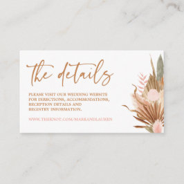 Boho Terracotta Website Info Enclosure Kaart