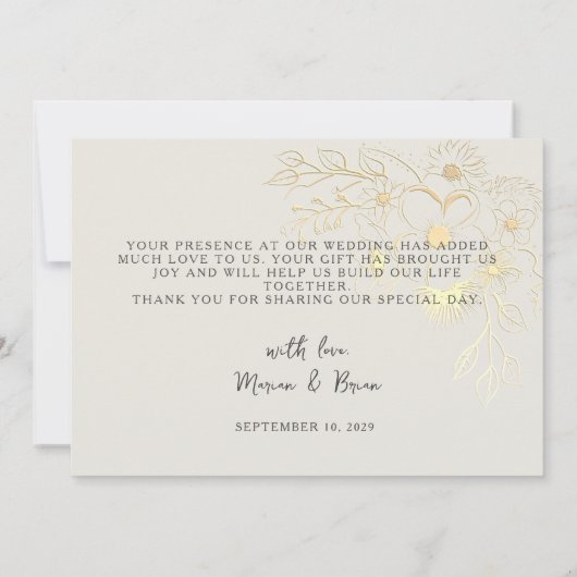 Boho Terracotta Wedding Hartelijk dank Bedankkaart (Achterkant)