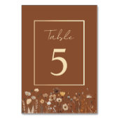 Boho Terracotta Wedding Kaart (Achterkant)