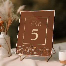 Boho Terracotta Wedding Kaart