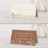 Boho Terracotta Wedding Place Card Plaatskaartje