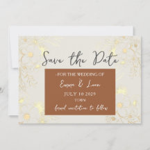 Boho Terracotta Wedding Save the Date