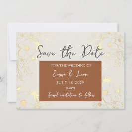 Boho Terracotta Wedding Save the Date