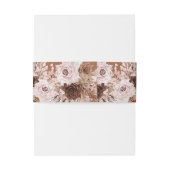 Boho Terracotta Wedding Uitnodigingen Wikkel (Achterkant Voorbeeld)