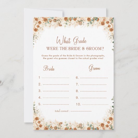 Boho Terracotta Welke rang waren ze spel (Voorkant)