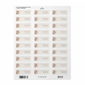 Boho Terracotta Wilde Bloem Adreskaart Etiket (Full Sheet)