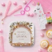 Boho Terracotta Wildflower Arch Vrijgezellenfeest Papieren Bordje (Feest)