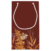 Boho Terracotta Wildflower herfst herfst bruiloft Klein Cadeauzakje (Achterkant)