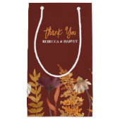 Boho Terracotta Wildflower herfst herfst bruiloft Klein Cadeauzakje (Voorkant)