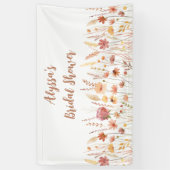 Boho Terracotta Wildflower Vrijgezellenfeest Spandoek (Verticaal)