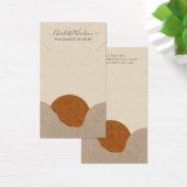 Boho Terracotta Zand Abstract Ketting Display Visitekaartje (Bureau)