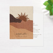 Boho Terracotta Zand Abstract Sieraden Display Visitekaartje (Bureau)