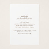 Boho Terracotta Zand Abstract Sieraden Display Visitekaartje (Achterkant)