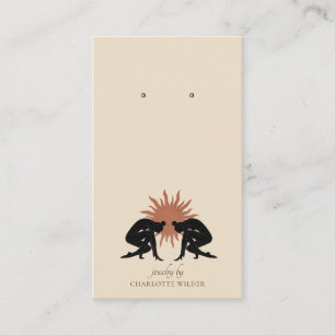 Boho Terracotta Zon Handgemaakte Sieraden Displayk Visitekaartje