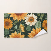 Boho Terracotta  Zonnebloem Patroon Bad Handdoek (Handdoek)