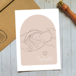 Boho Thank You Card voor het wonderwerk van IVF Do Bedankkaart