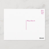 Boho Thank You Feathers Paarse roze Indiase bruilo Briefkaart (Achterkant)