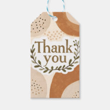 Boho Thank You Gift Tag