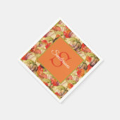 Boho Thanksgiving Herfst Decor Waterverf Pompoen Servet (Hoek)