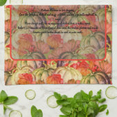 Boho Thanksgiving Herfst Decor Waterverf Pompoen Theedoek (Gevouwen)