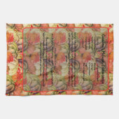 Boho Thanksgiving Herfst Decor Waterverf Pompoen Theedoek (Horizontaal)