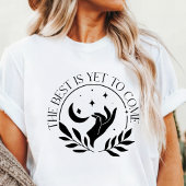 Boho The Best is Yet to Come Crescent Moon is nog  Tri-Blend Shirt