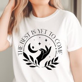 Boho The Best is Yet to Come Crescent Moon is nog  Tri-Blend Shirt