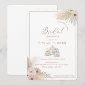 Boho Thee Feestje Kaart (Voorkant / Achterkant)