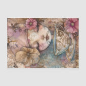 BOHO THEE MEISJE DECOUPAGE TISSUE PAPIER (Voorkant)