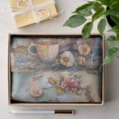 BOHO THEEPOT DECOUPAGE TISSUEPAPIER (Geschenk)