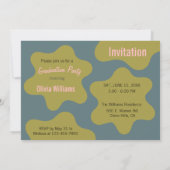 Boho thema Aangepaste details Graduation Party Kaart (Achterkant)