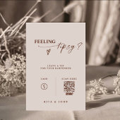 Boho thema Venmo Tip Uw Bartender Trouwbord Poster