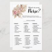 Boho Thema Wat zit er in je handtas Douche spel (Voorkant / Achterkant)
