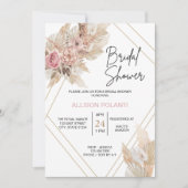 Boho Theme Bridal Shower Invitation Kaart (Voorkant)