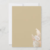 Boho Theme Bridal Shower Invitation Kaart (Achterkant)