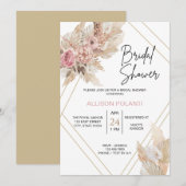 Boho Theme Bridal Shower Invitation Kaart (Voorkant / Achterkant)