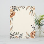 Boho Theme met Dreamcatcher Briefhoofd (Staand voorkant)