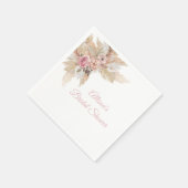 Boho Theme Personalized Cocktail Napkins Servet (Hoek)
