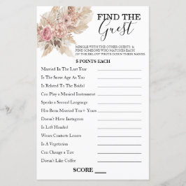 Boho Theme Vind het Gastenspel