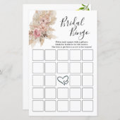 Boho Theme Vrijgezellenfeest Bingo Kaarten (Voorkant / Achterkant)