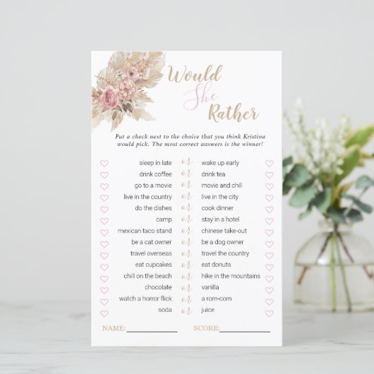 Boho Theme Vrijgezellenfeest zou ze een beetje spe (Staand voorkant)