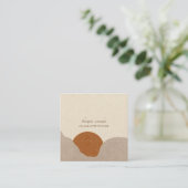 Boho Therapeut Counselor Vierkante Visitekaartje (Staand voorkant)