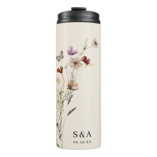 Boho thermische tumbler thermosbeker (Voorkant)