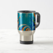 Boho thermobeker | Meg de zeeslak Reisbeker (Voorkant rechts)