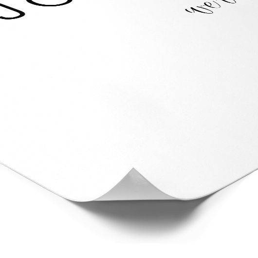 Boho They're Engaged Engagement Party Poster (Hoek)